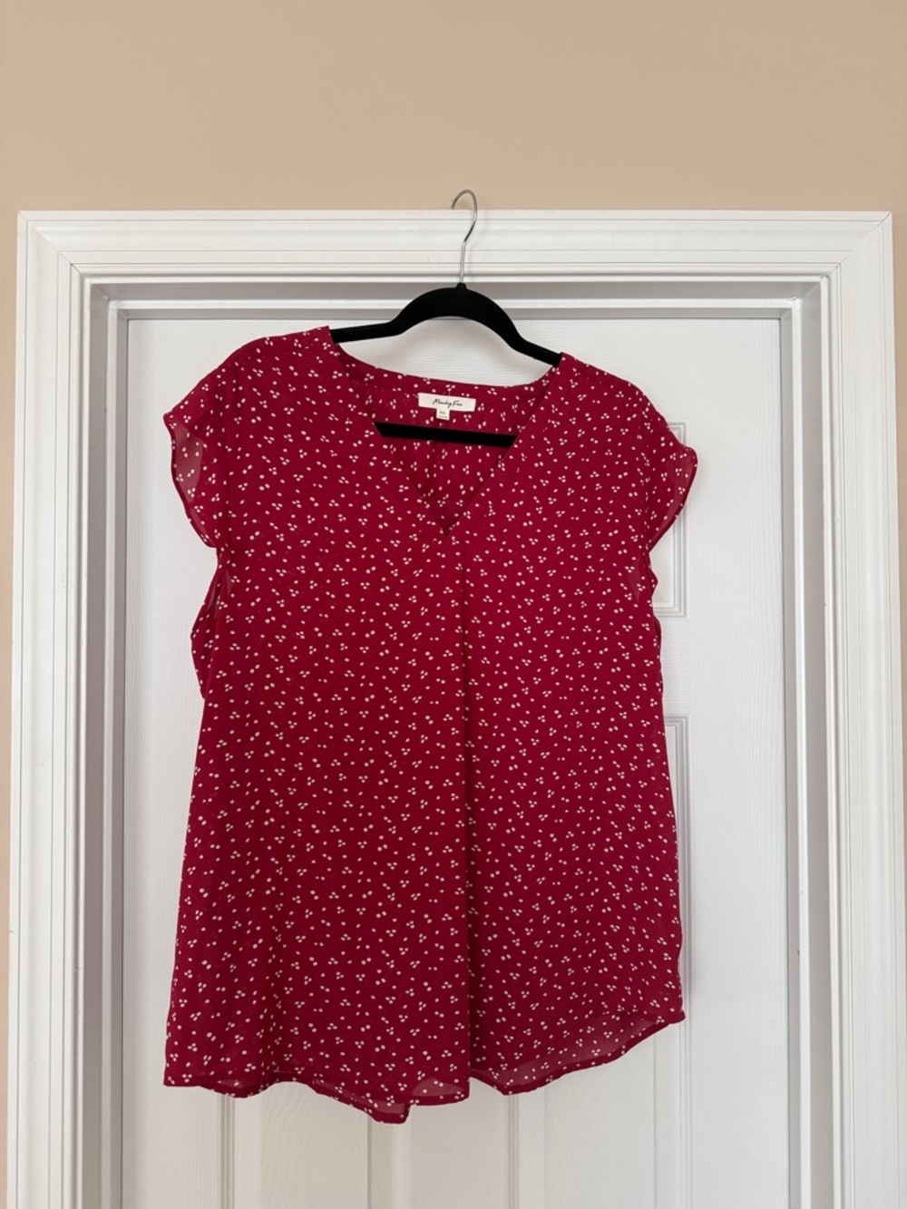 Monday Fun flutter sleeve blouse